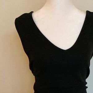 GAP Black V-Neck Mini Dress